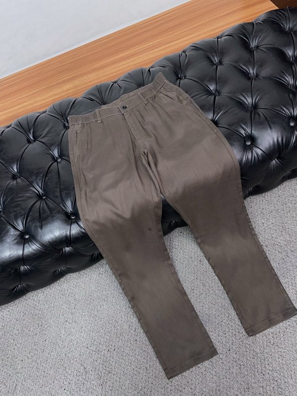 남성 코튼 린넨 캐주얼 정장 바지 001-231016