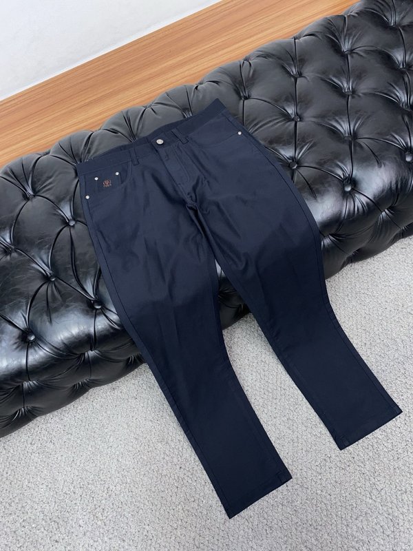 남성 워싱 데님 캐주얼 정장 바지 001-231028