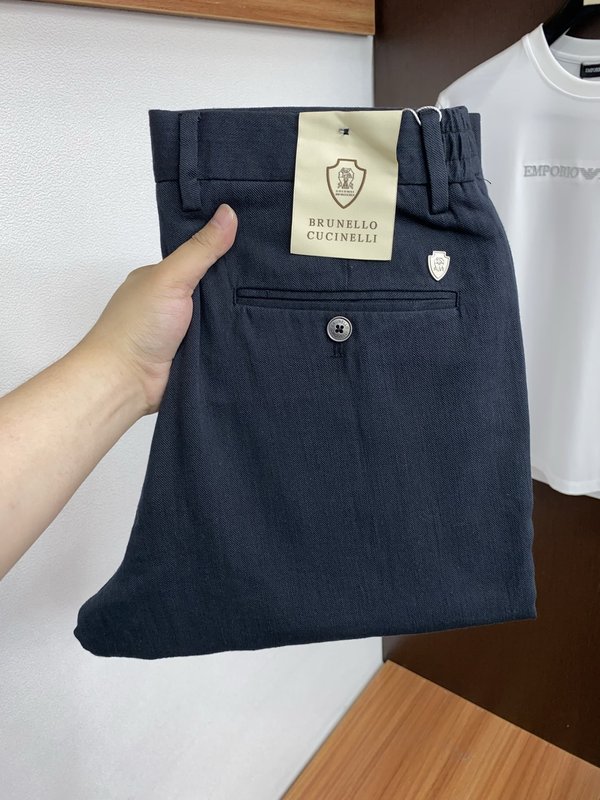 프리미엄 린넨 코튼 캐주얼 정장 바지 001-231033