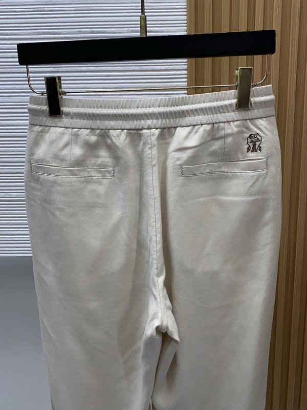 봄여름 신상 정방적 면린 캐주얼 팬츠 001-231043