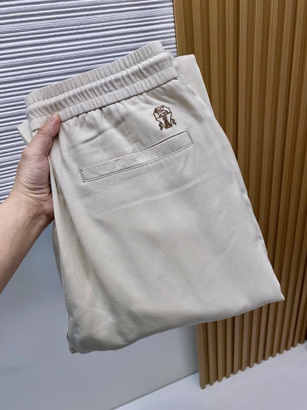 봄여름 신상 정방적 면린 캐주얼 팬츠 001-231043
