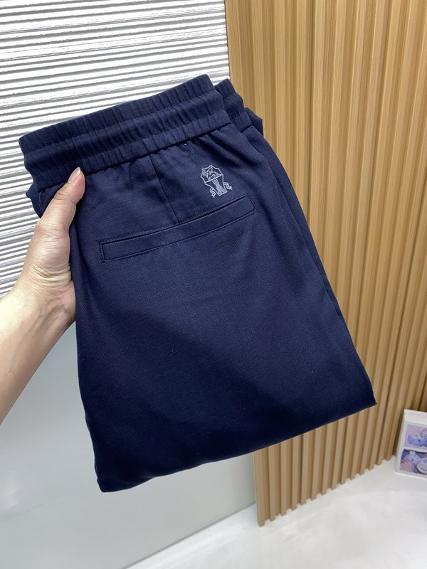 봄여름 신상 정방적 면린 캐주얼 팬츠 001-231055