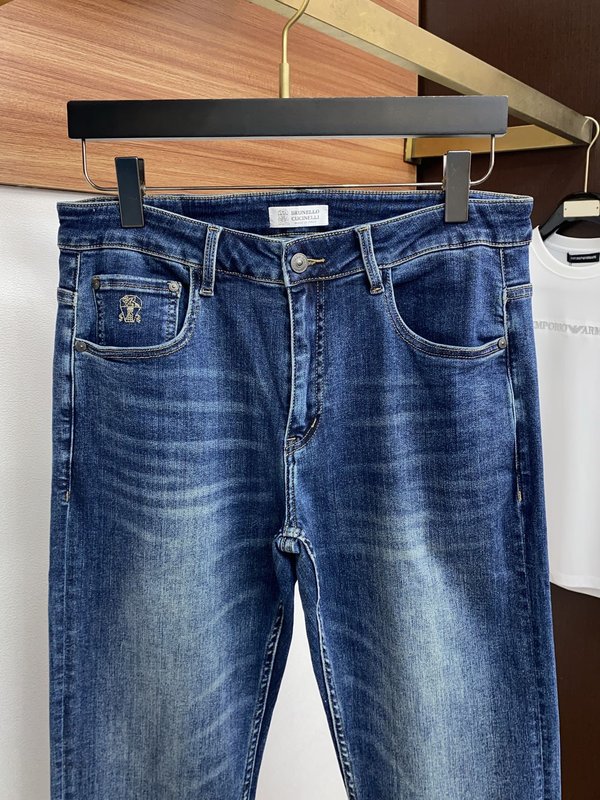 프리미엄 빈티지 스타일 신축성 데님 팬츠 001-231062