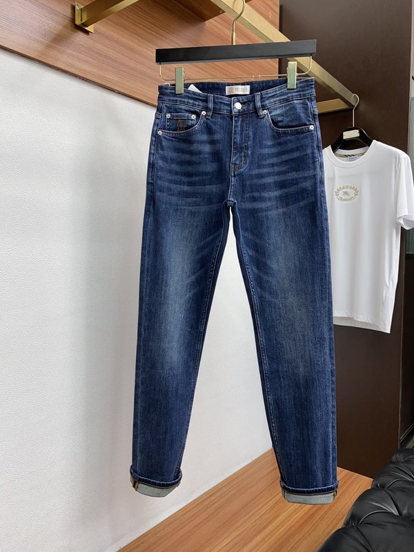 남성 슬림 스트레이트 데님 진 001-231088