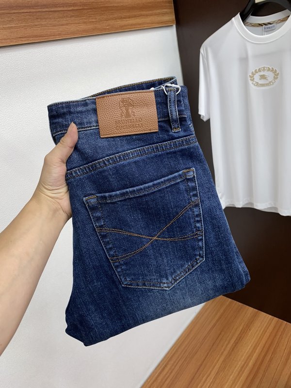 남성 슬림 스트레이트 데님 진 001-231088