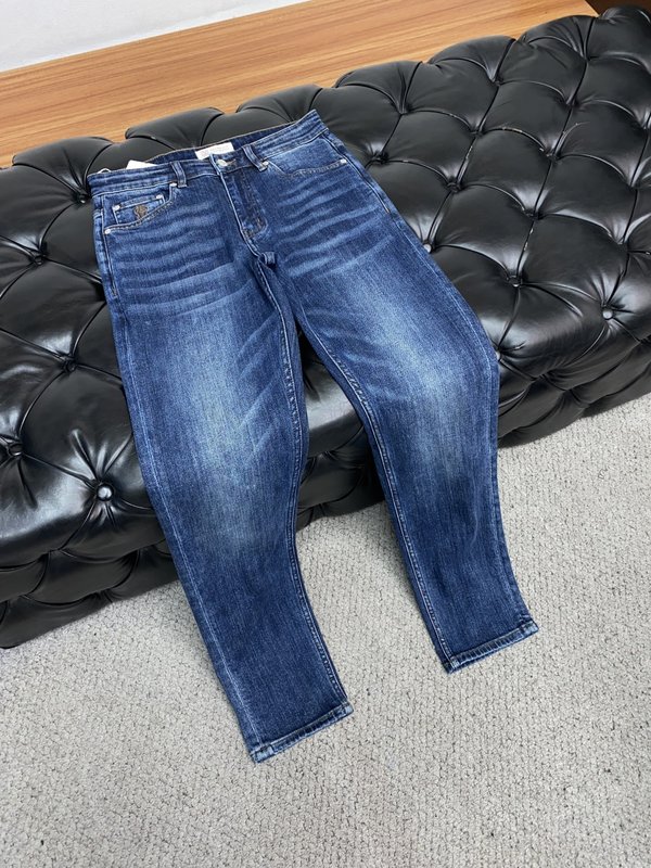 남성 슬림 스트레이트 데님 진 001-231088