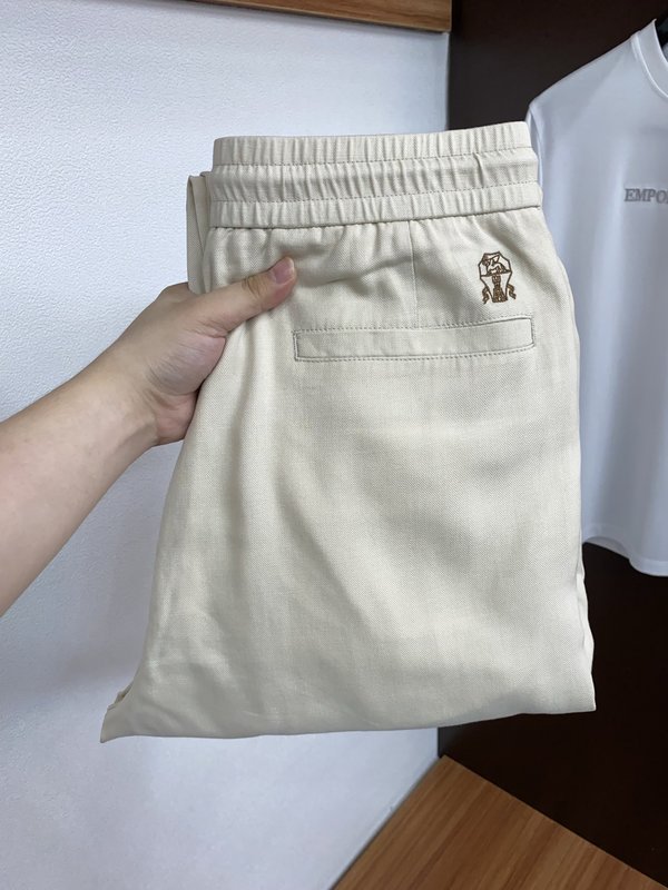 봄여름 신상 정방적 면린 캐주얼 팬츠 001-231099