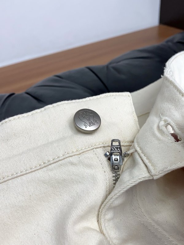 패션 레터 패턴 데님 캐주얼 팬츠 001-231120
