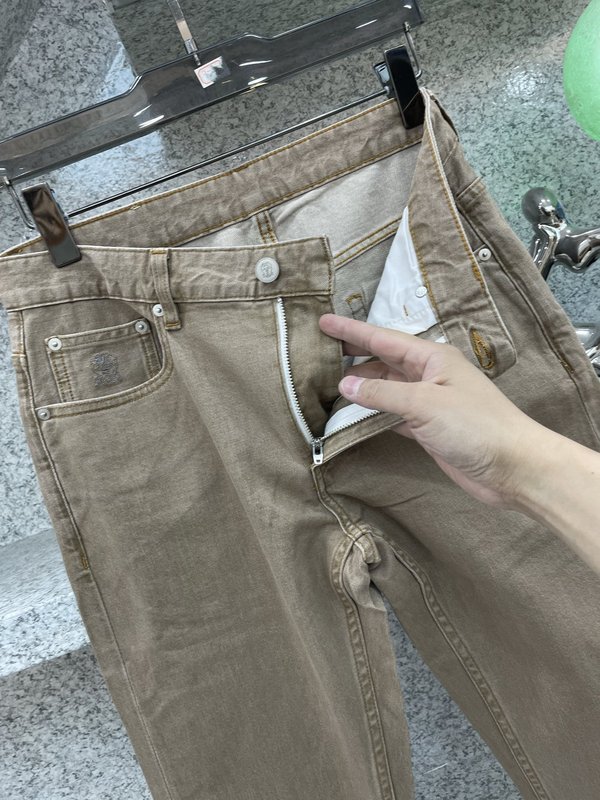 브루넬로 쿠치넬리 남성 슬림 스트레이트 진 001-231136