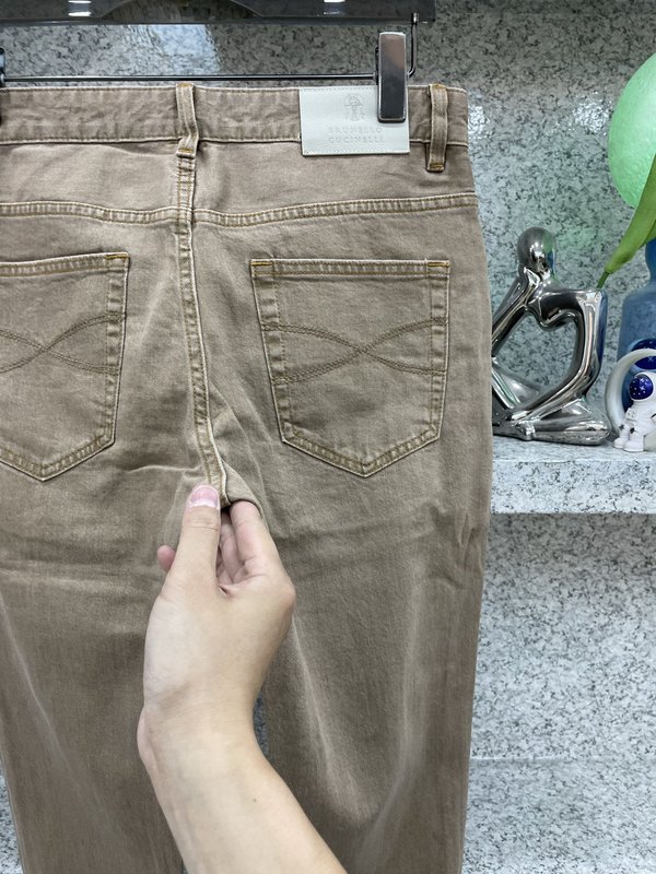 브루넬로 쿠치넬리 남성 슬림 스트레이트 진 001-231136