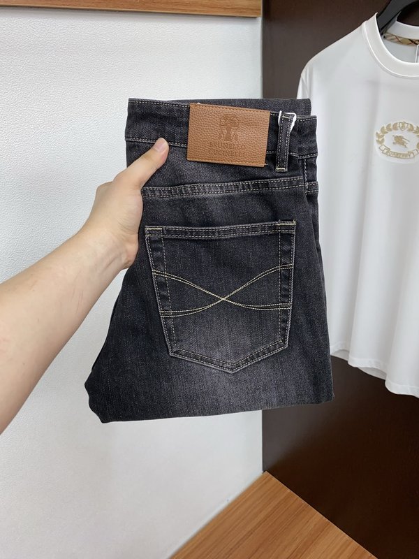 남성 슬림 스트레이트 데님 진 001-231144