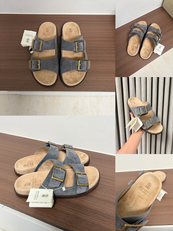 양모 일체형 양경 스웨이드 두꺼운 바닥 슬리퍼 001-231163