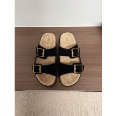 양모 일체 양경 벨벳 두꺼운 바닥 슬리퍼 001-231187