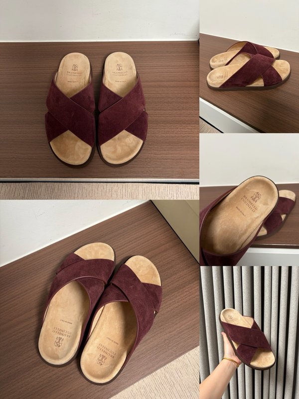 양모 일체 양경 벨벳 두꺼운 바닥 슬리퍼 001-231189