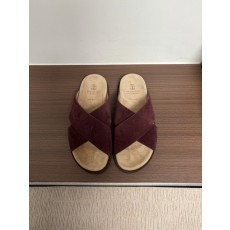 양모 일체 양경 벨벳 두꺼운 바닥 슬리퍼 001-231189