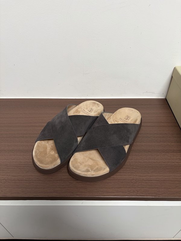 양모 일체 양경 스웨이드 슬리퍼 001-231194