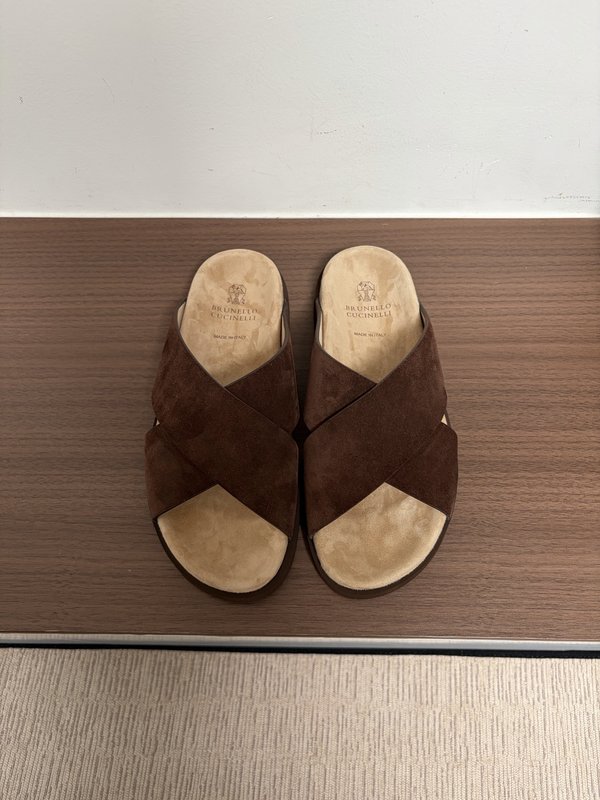 양모 일체 양경 스웨이드 두꺼운 바닥 슬리퍼 001-231195