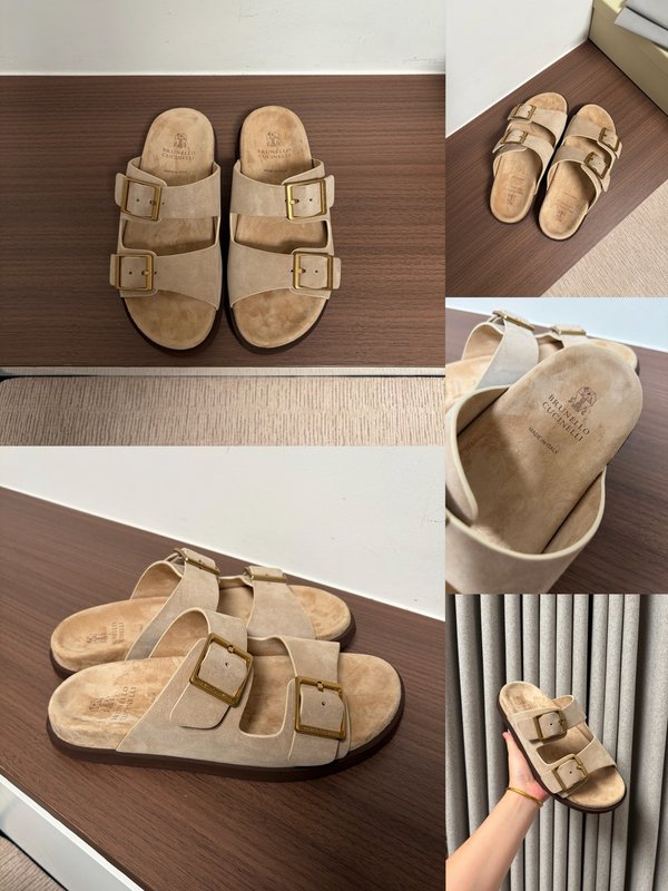 양모 일체형 양경 두꺼운 바닥 슬리퍼 001-231202