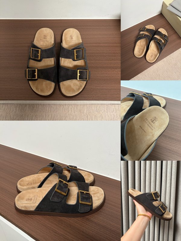 양모 일체 양경 두꺼운 바닥 슬리퍼 001-231204