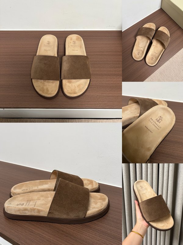 양모 일체 양경 두꺼운 바닥 슬리퍼 001-231208