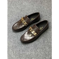 루이비통 남성 체인 주름 가죽 신발 001-231276