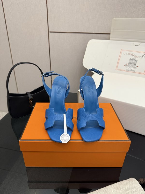 에르메스 클래식 H 버클 하이힐 샌들 001-231457