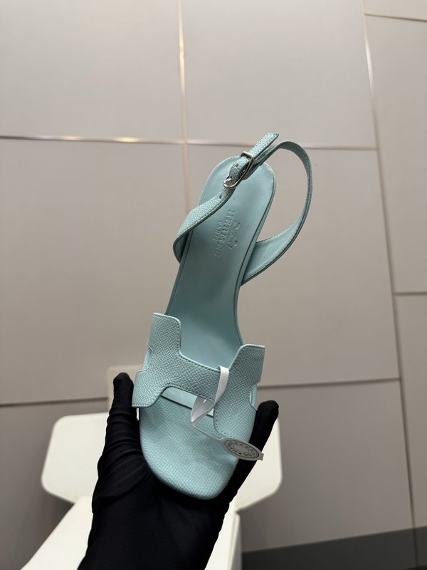 에르메스 클래식 H 버클 하이힐 샌들 001-231459