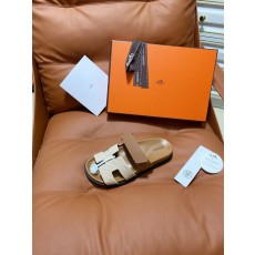 에르메스 스타일 수제 양가죽 커플 슬리퍼 001-231461