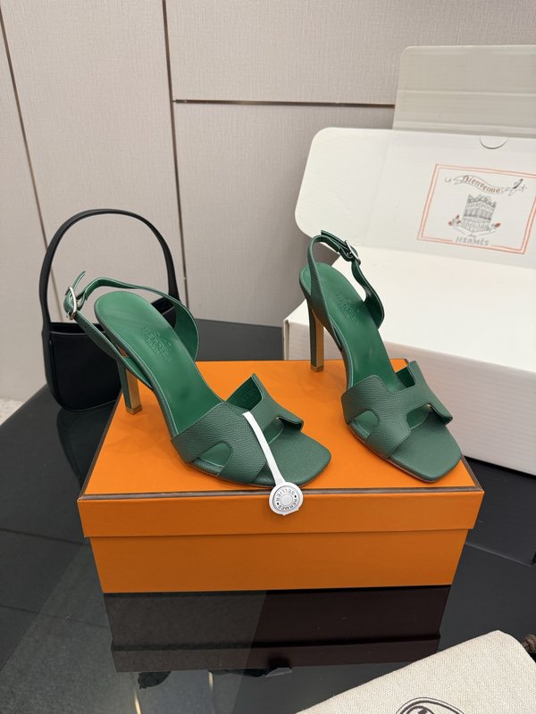 에르메스 클래식 H 버클 하이힐 샌들 001-231472