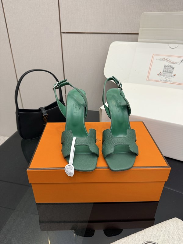 에르메스 클래식 H 버클 하이힐 샌들 001-231472