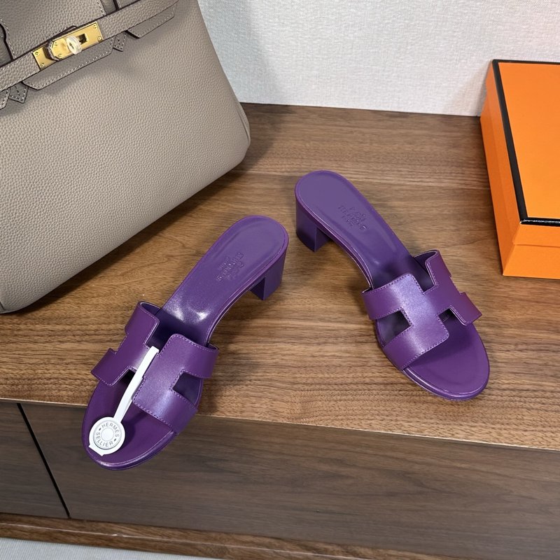에르메스 H 슬리퍼 오란 샌들 시리즈 001-231474
