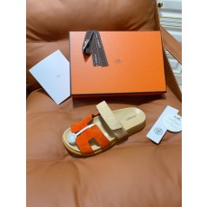 에르메스 스타일 수제 양가죽 커플 슬리퍼 001-231476