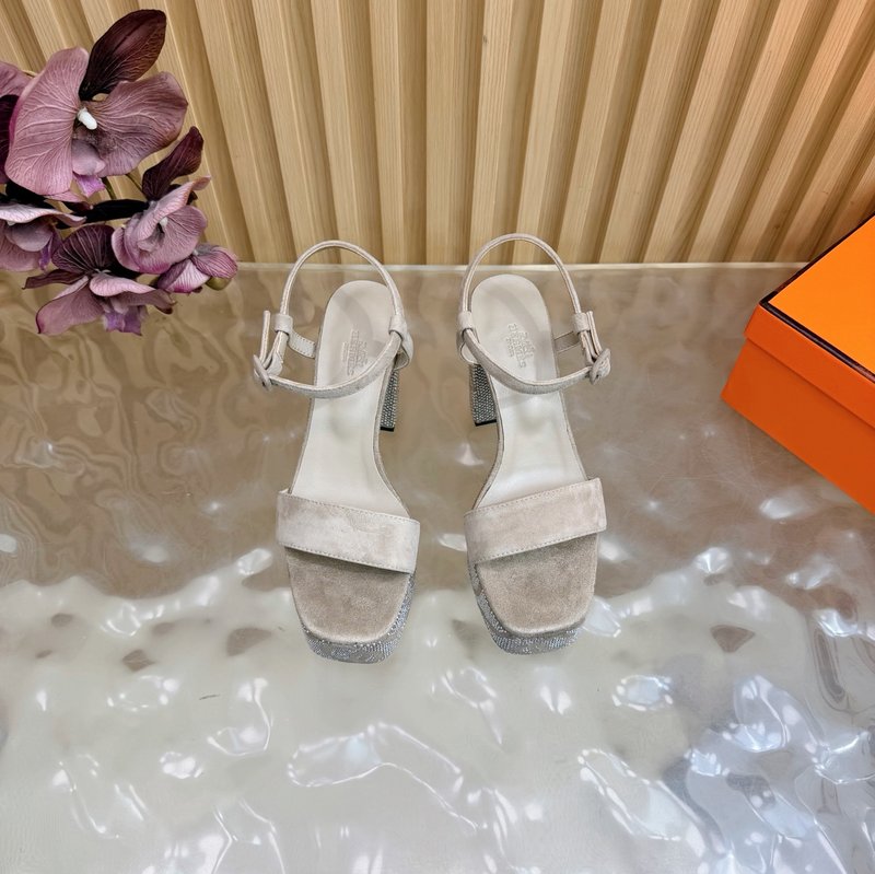 에르메스 라인스톤 웨지 플랫폼 샌들 001-231498