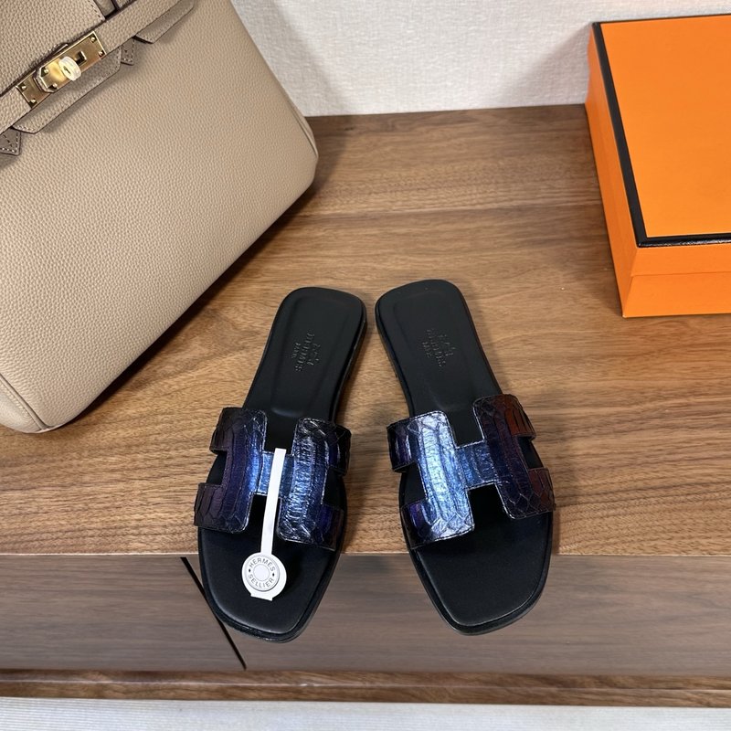 에르메스 H 슬리퍼 오란 샌들 시리즈 001-231516