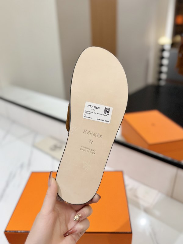 에르메스 남성 스웨이드 편안한 슬리퍼 001-231572