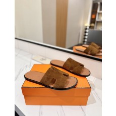 에르메스 남성 스웨이드 편안한 슬리퍼 001-231572