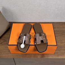 에르메스 H 슬리퍼 오란 샌들 시리즈 벨벳 소재 001-231608