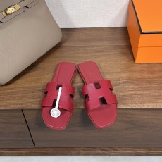 에르메스 H 슬리퍼 오란 샌들 시리즈 벨벳 소재 001-231612