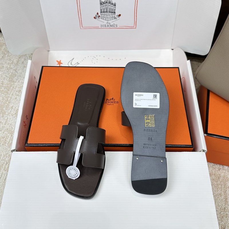 에르메스 H 슬리퍼 오란 샌들 시리즈 001-231641