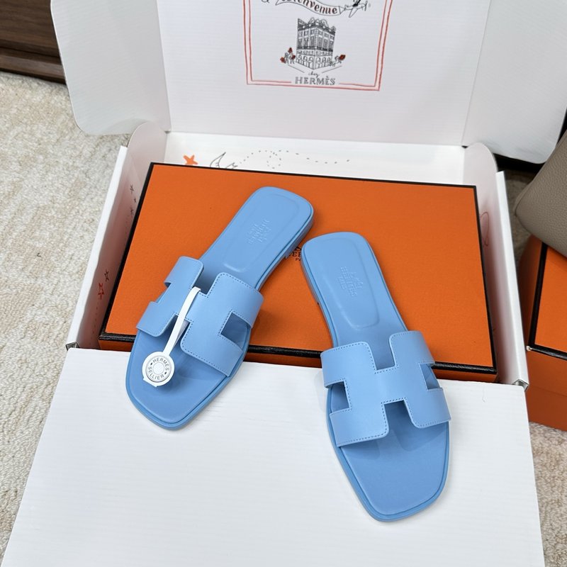 에르메스 H 슬리퍼 오란 샌들 시리즈 001-231648
