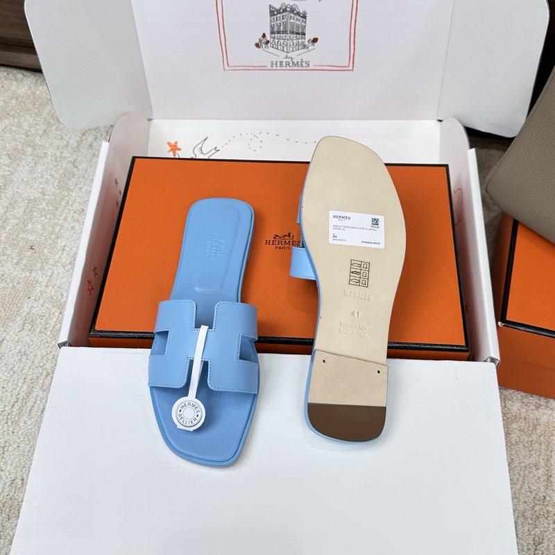 에르메스 H 슬리퍼 오란 샌들 시리즈 001-231648