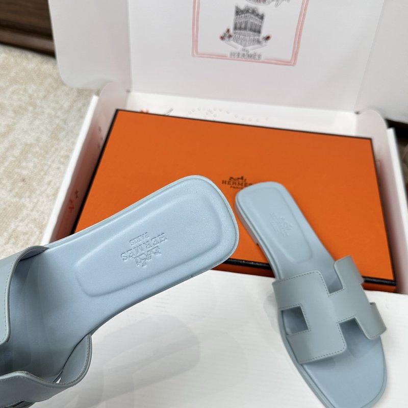 에르메스 H 슬리퍼 오란 샌들 시리즈 벨벳 소재 001-231654