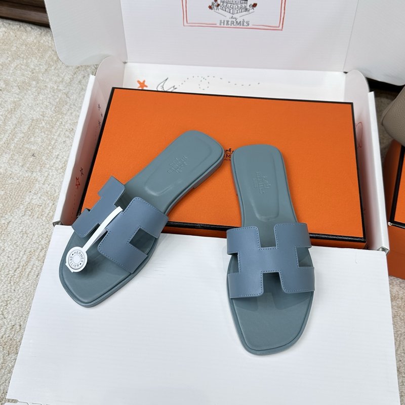 에르메스 H 슬리퍼 오란 샌들 시리즈 001-231655