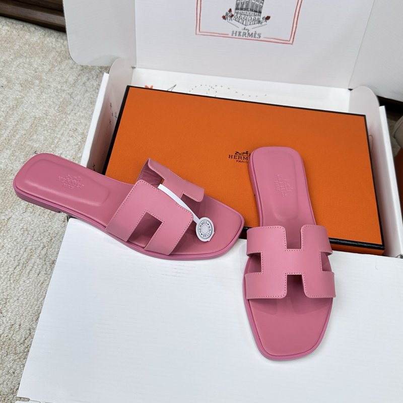 에르메스 H 슬리퍼 오란 샌들 시리즈 벨벳 소재 001-231657