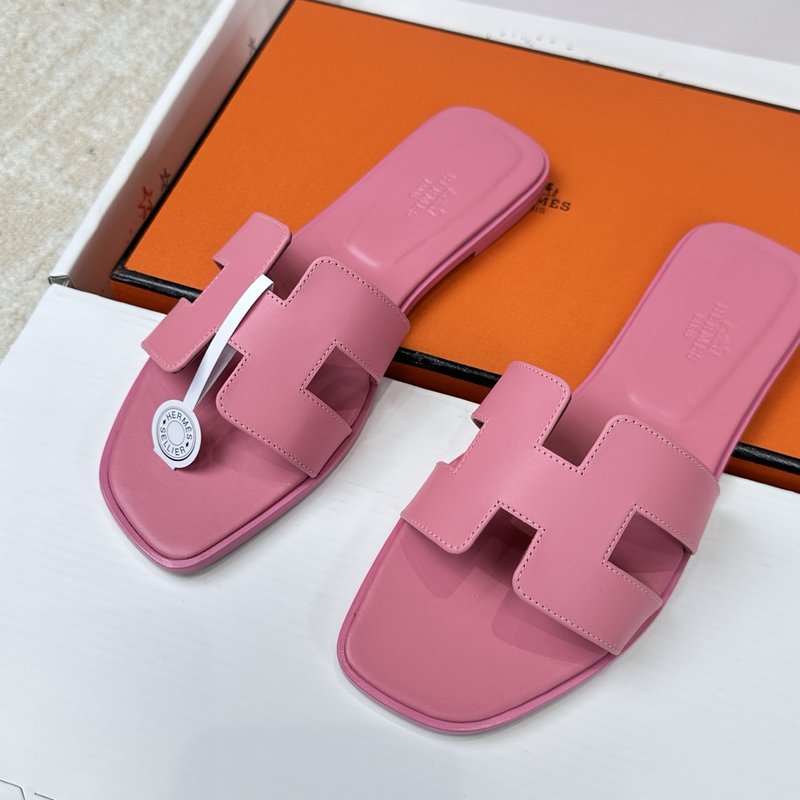 에르메스 H 슬리퍼 오란 샌들 시리즈 벨벳 소재 001-231657