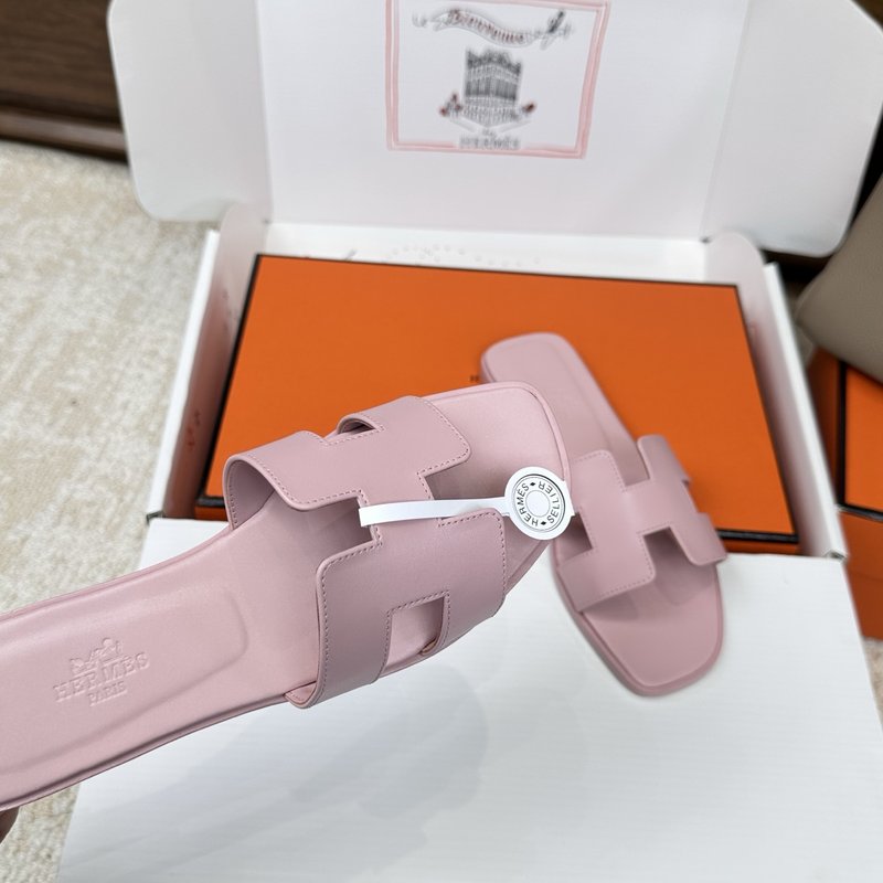 에르메스 H 슬리퍼 오란 샌들 시리즈 벨벳 소재 001-231659