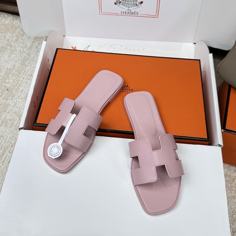 에르메스 H 슬리퍼 오란 샌들 시리즈 벨벳 소재 001-231659