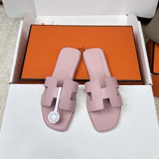 에르메스 H 슬리퍼 오란 샌들 시리즈 벨벳 소재 001-231659