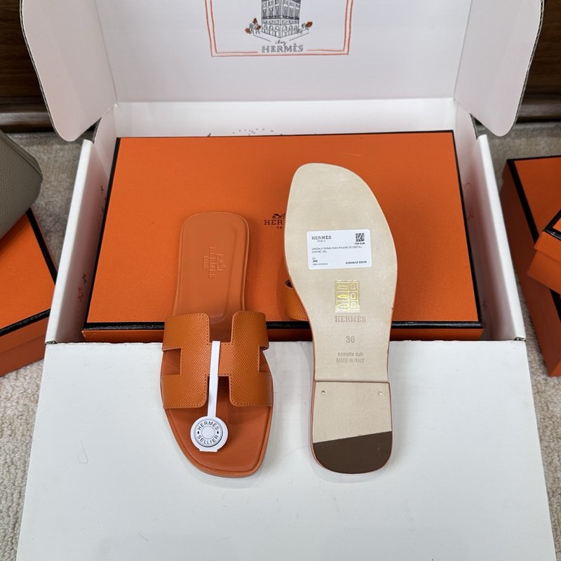 에르메스 H 슬리퍼 오란 샌들 시리즈 001-231683