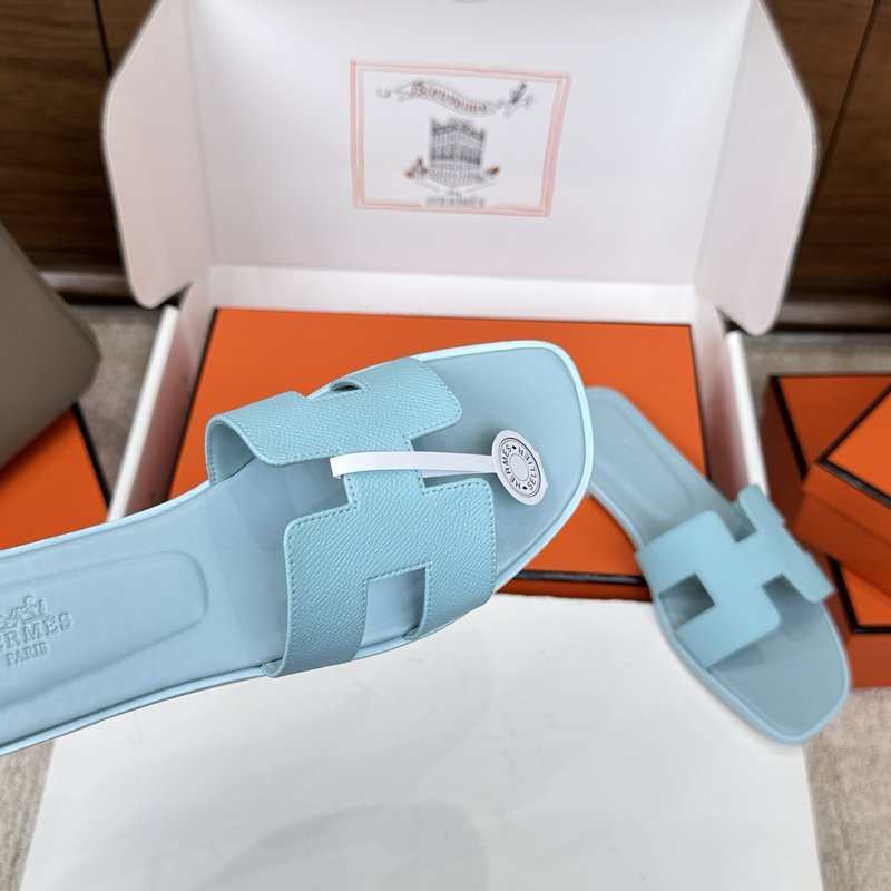 에르메스 H 슬리퍼 오란 샌들 시리즈 벨벳 소재 001-231689